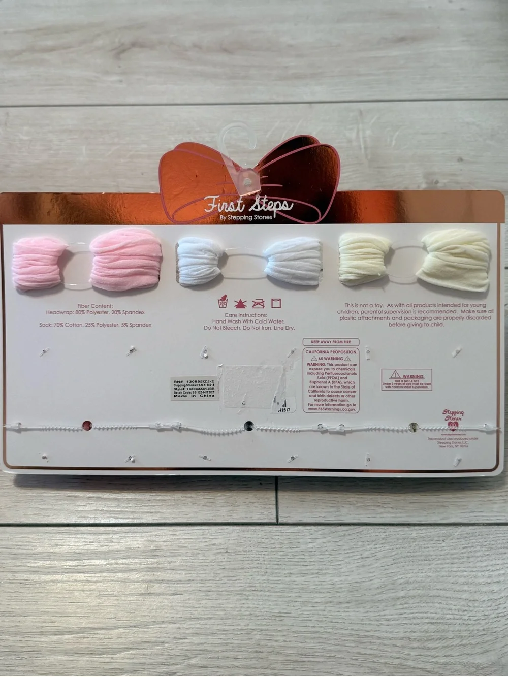 First Steps soft pack